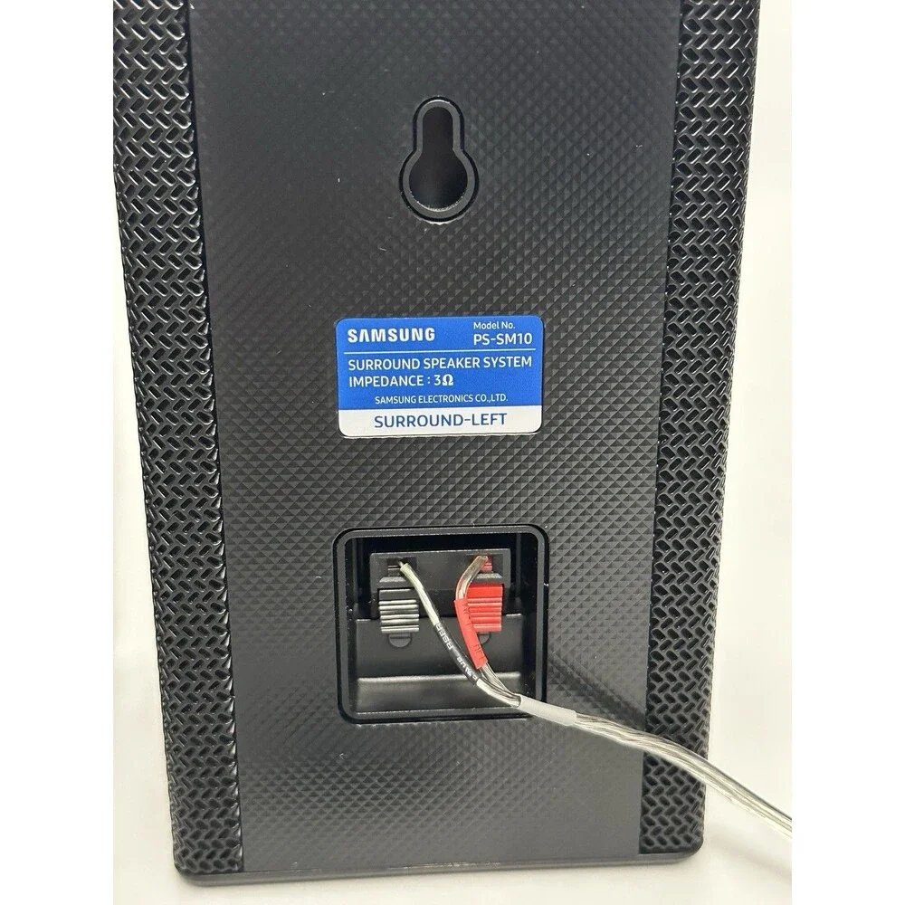 Samsung PS-SM10 Surround Speakers Left Right Pair 3 Ohm w/ Wires UNTESTED